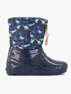 Discount Blauwe Regenlaars Dino Gevoerd Kinderen Babyschoenen