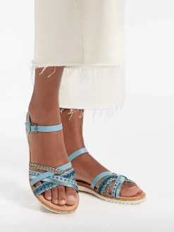 Blauwe Sandaal Dames Sandalen