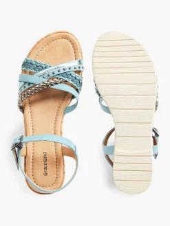 Blauwe Sandaal Dames Sandalen