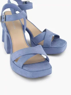 Clearance Blauwe Sandalette Dames Sandalen