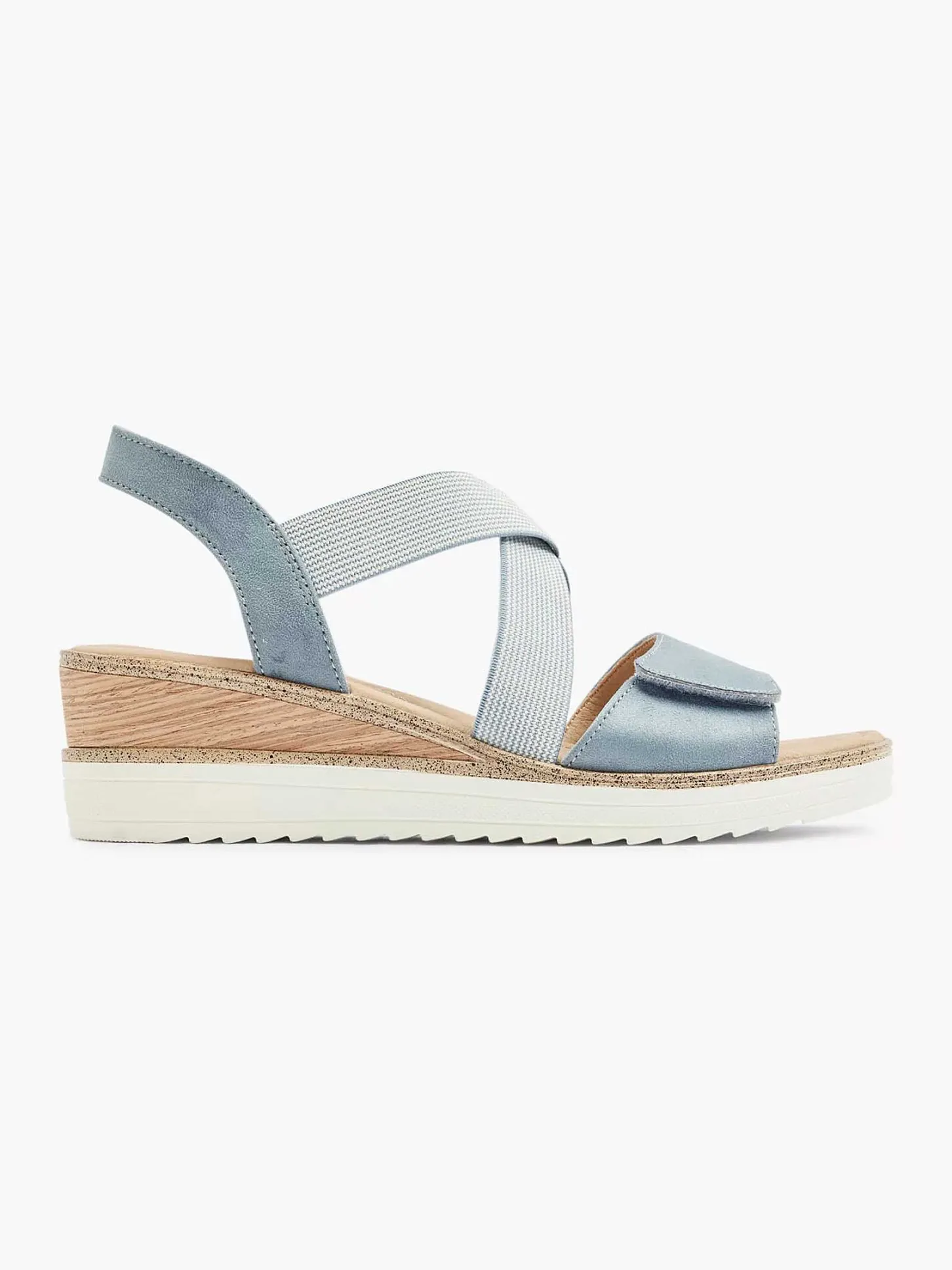 Discount Blauwe Sandalette Sleehak Dames Sandalen
