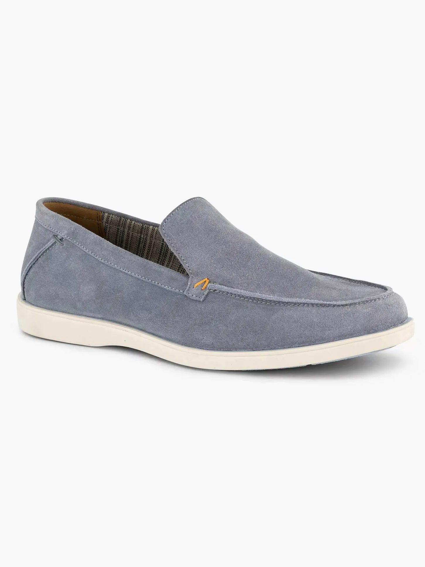 Hot Blauwe Suede Loafer Heren Instappers