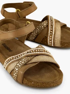 Clearance Bronskleurige Sandaal Kinderen Babyschoenen