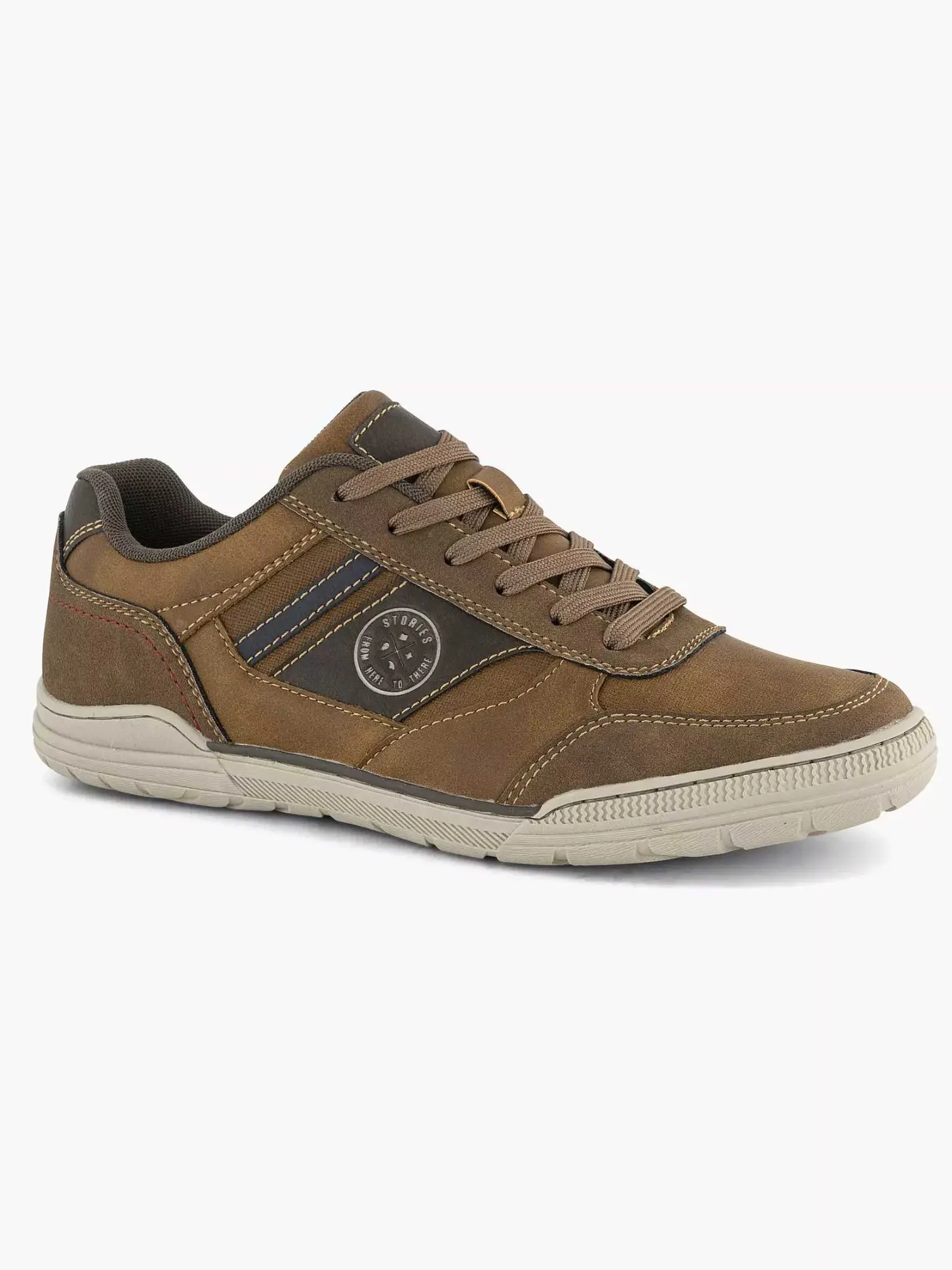 Sale Bruine Comfort Sneaker Heren Sneakers