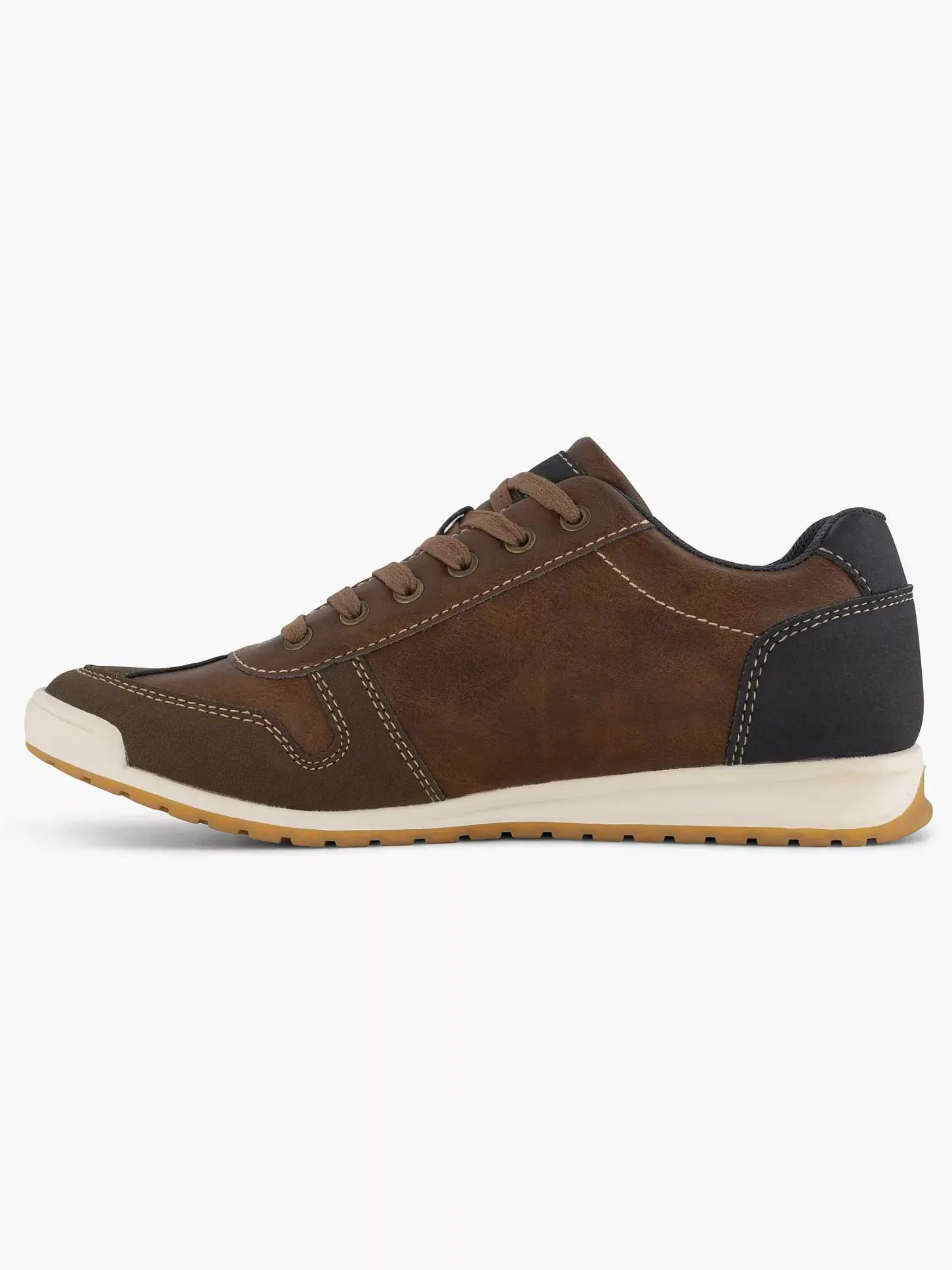 Outlet Bruine Comfort Sneaker Heren Sneakers