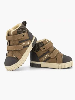 Clearance Bruine Hoge Sneaker Kinderen Jongensschoenen