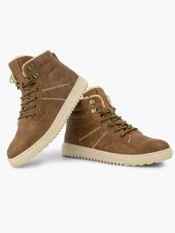 Bruine Hoge Sneaker Kinderen Jongensschoenen