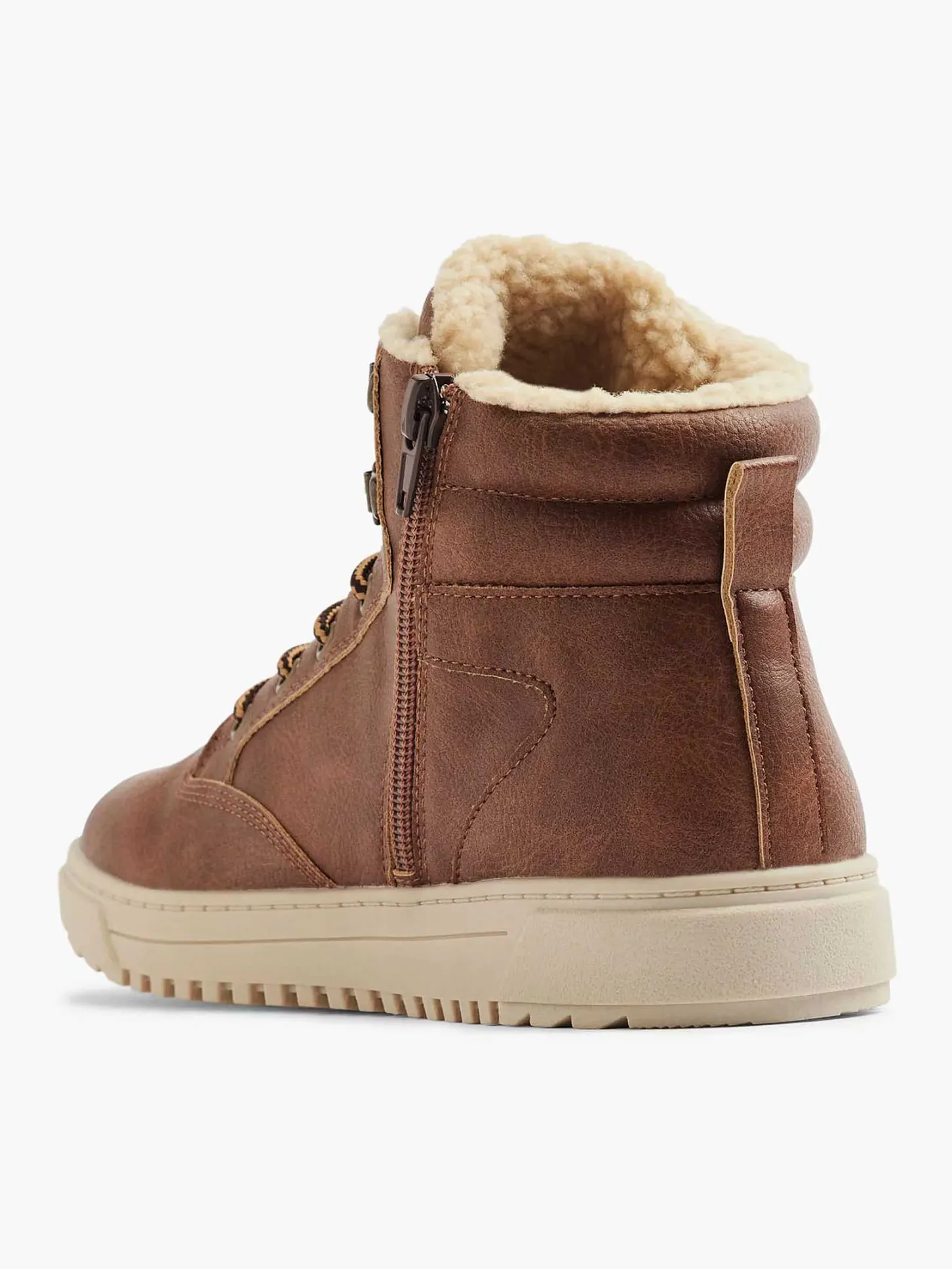 Bruine Hoge Sneaker Kinderen Jongensschoenen
