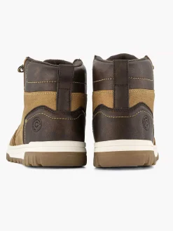 New Bruine Hoge Sneaker Heren Sneakers