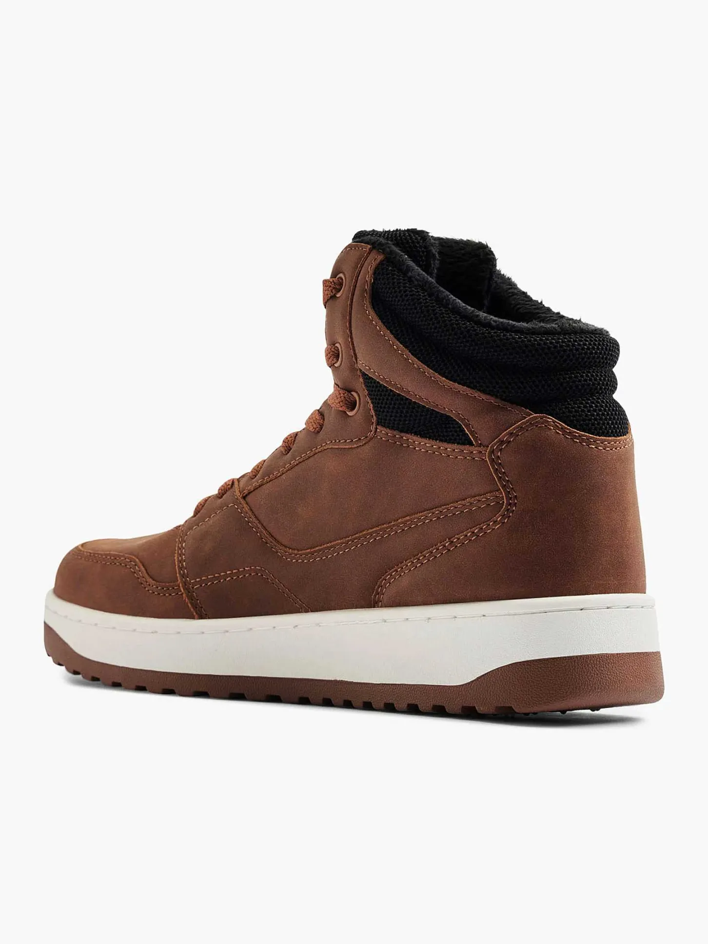 Bruine Hoge Sneaker Heren Sneakers