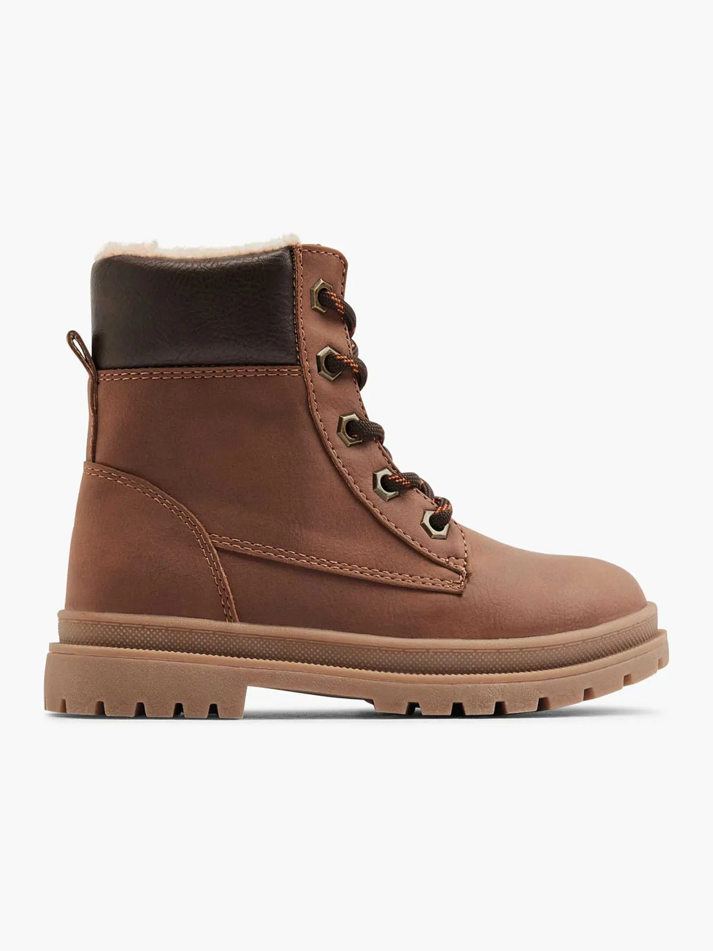 Sale Bruine Hoge Veterboot Kinderen Jongensschoenen