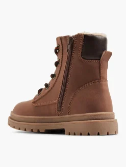 Sale Bruine Hoge Veterboot Kinderen Jongensschoenen