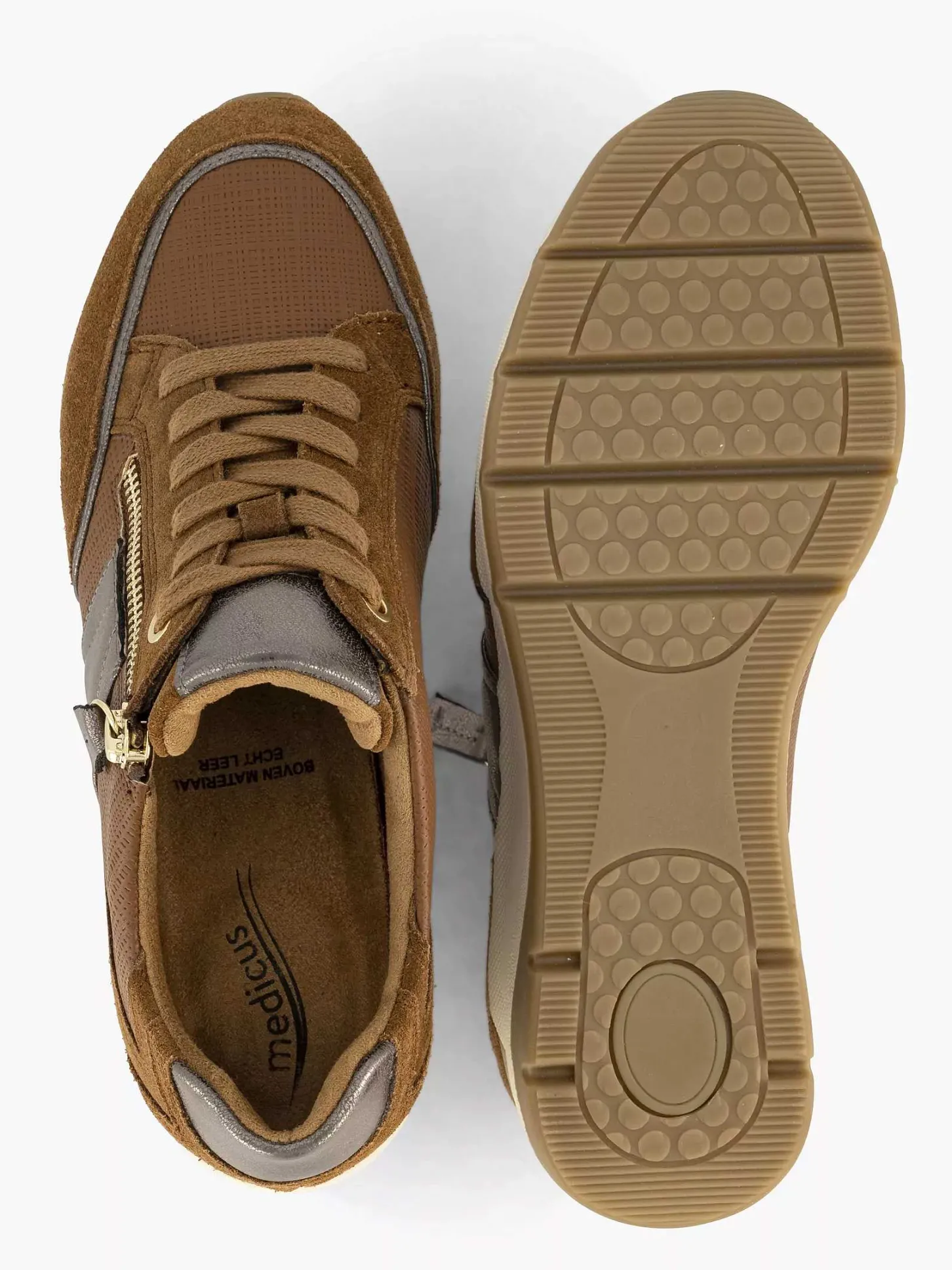 Best Bruine Leren Comfort Sneaker Dames Comfort Schoenen