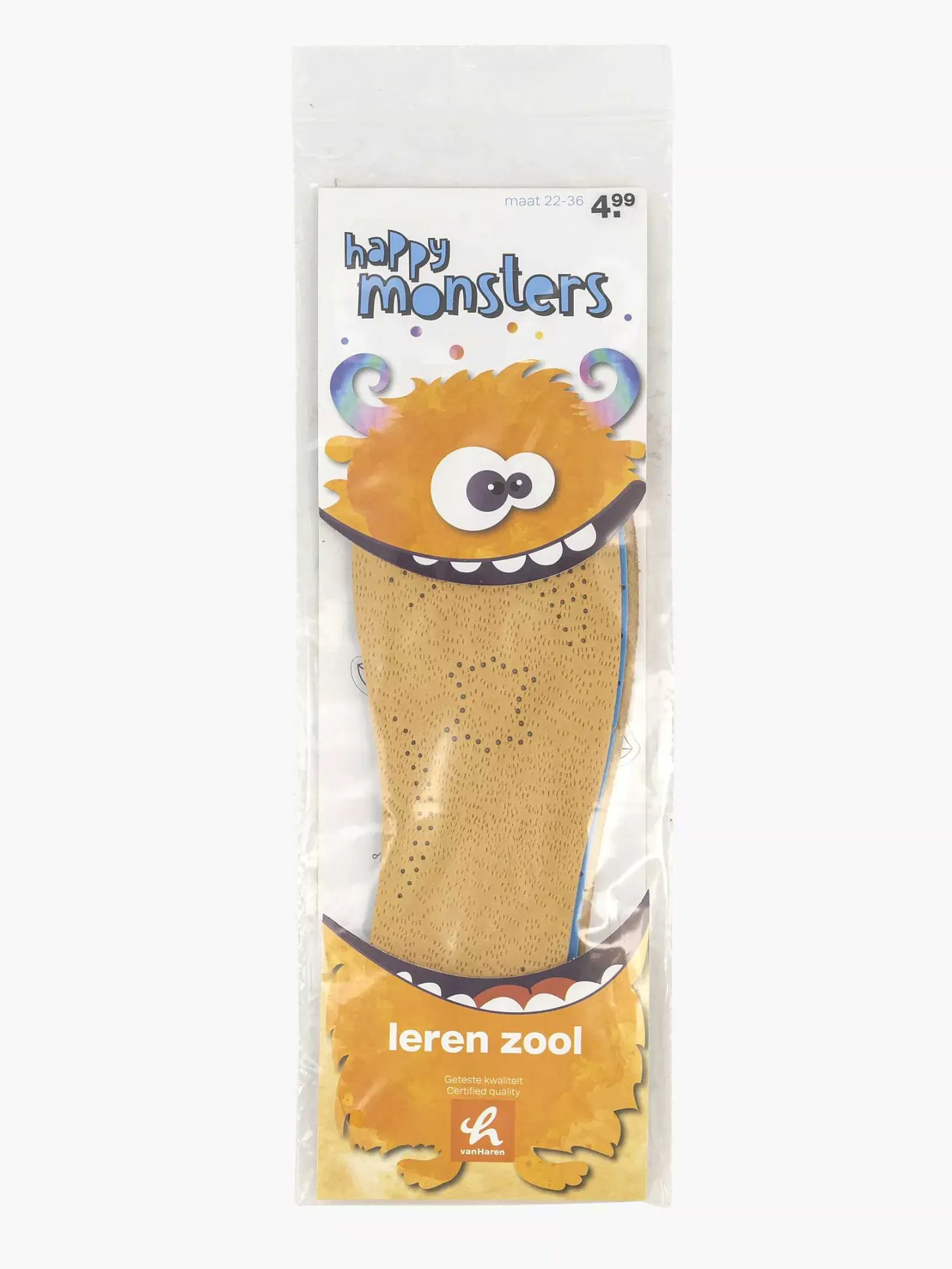 Clearance Bruine Leren Inlegzool 22-36 Kinderen Babyschoenen