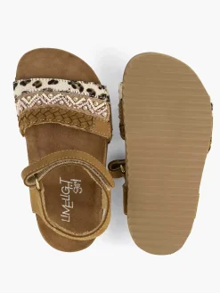 Discount Bruine Leren Sandalen Panterprint Kinderen Jongensschoenen