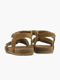 Discount Bruine Leren Sandalen Panterprint Kinderen Jongensschoenen
