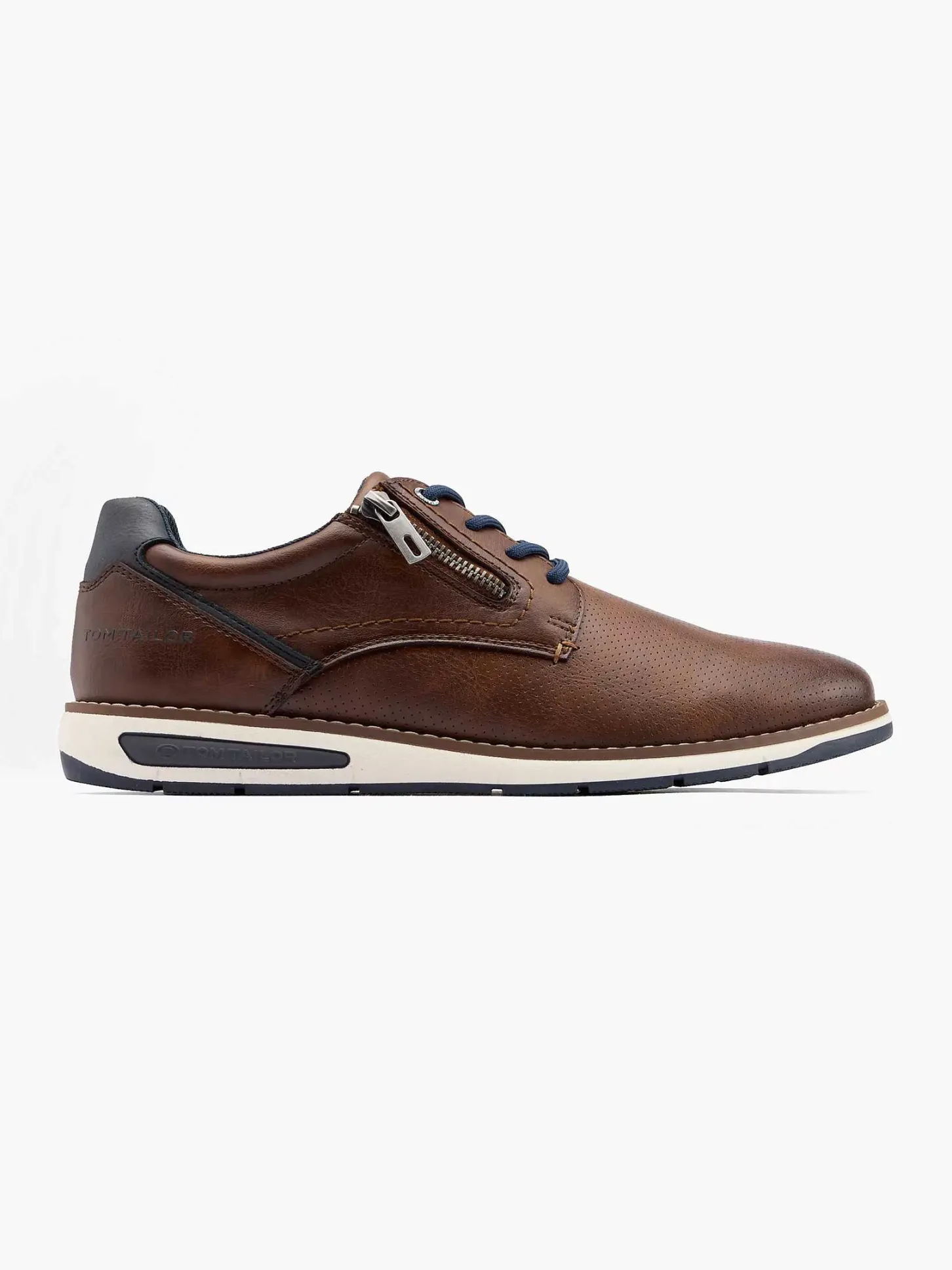 Outlet Bruine Leren Sneaker Heren Sneakers