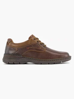 Online Bruine Leren Veterschoen Heren Geklede Schoenen