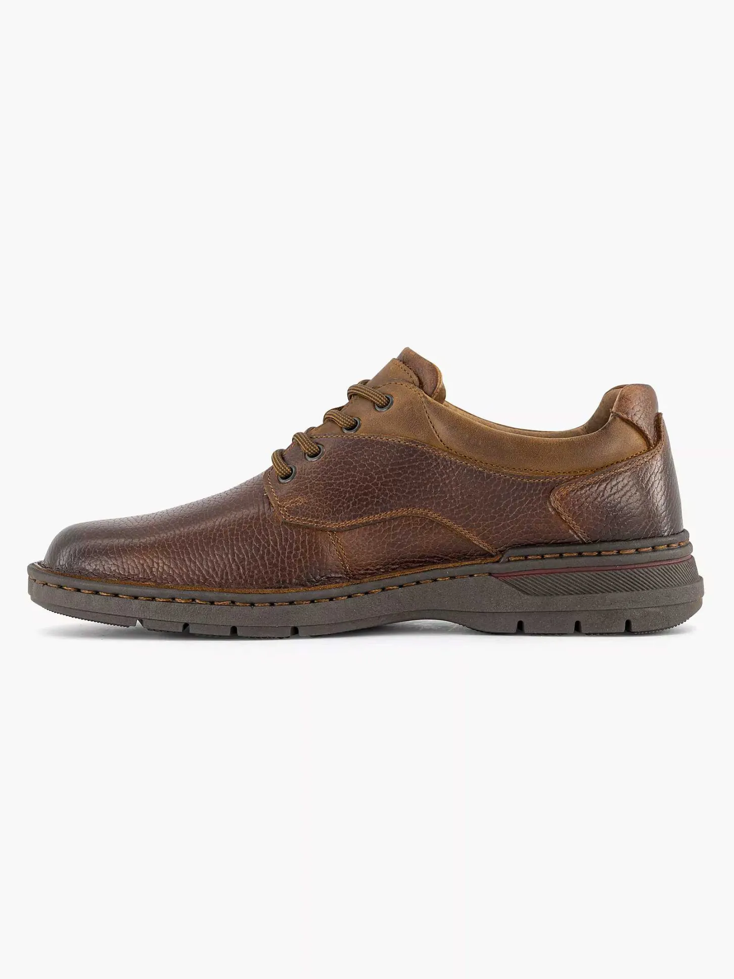 Online Bruine Leren Veterschoen Heren Geklede Schoenen
