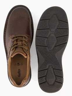 Online Bruine Leren Veterschoen Heren Geklede Schoenen
