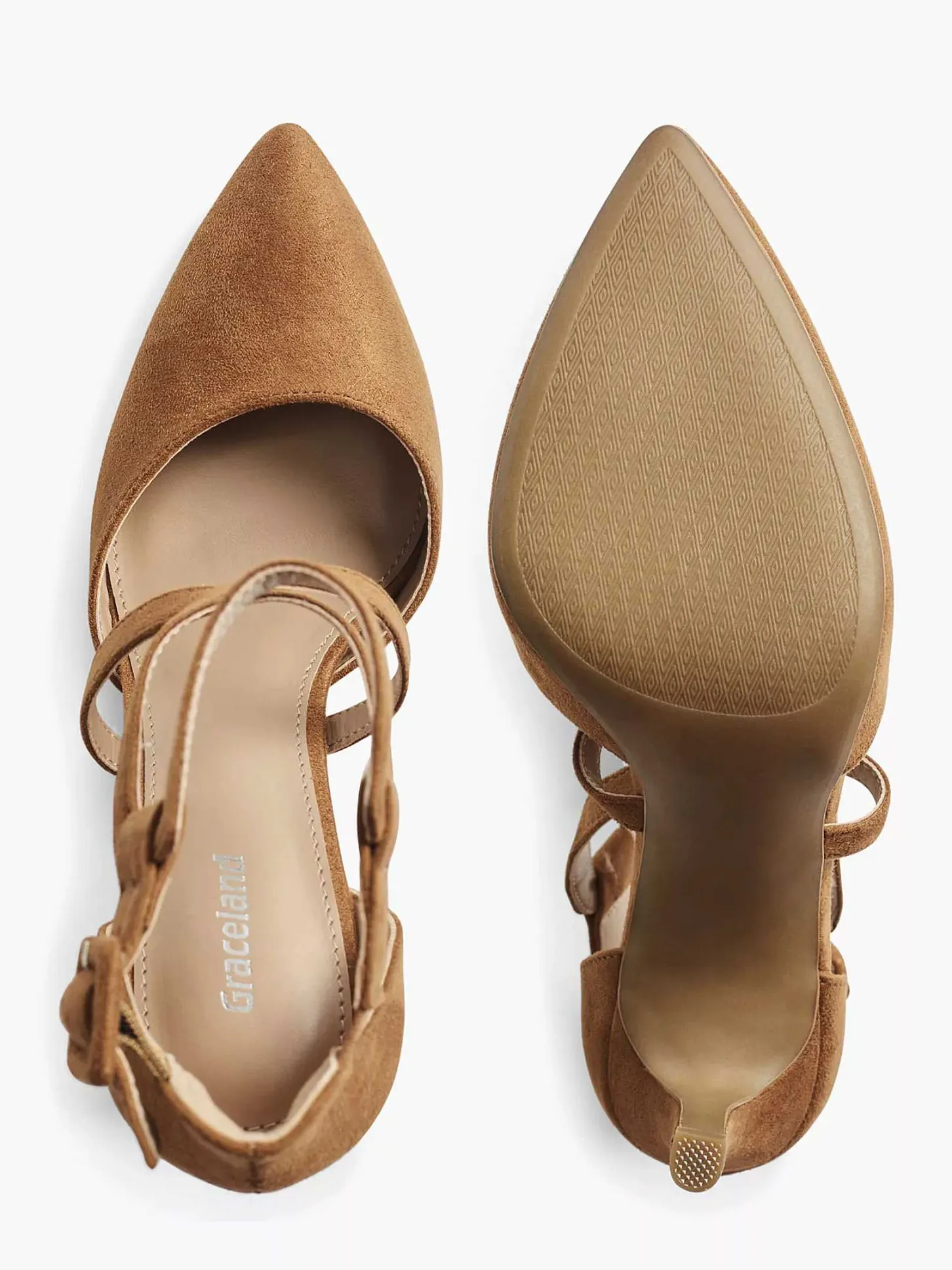 Clearance Bruine Pump Gespsluiting Dames Pumps