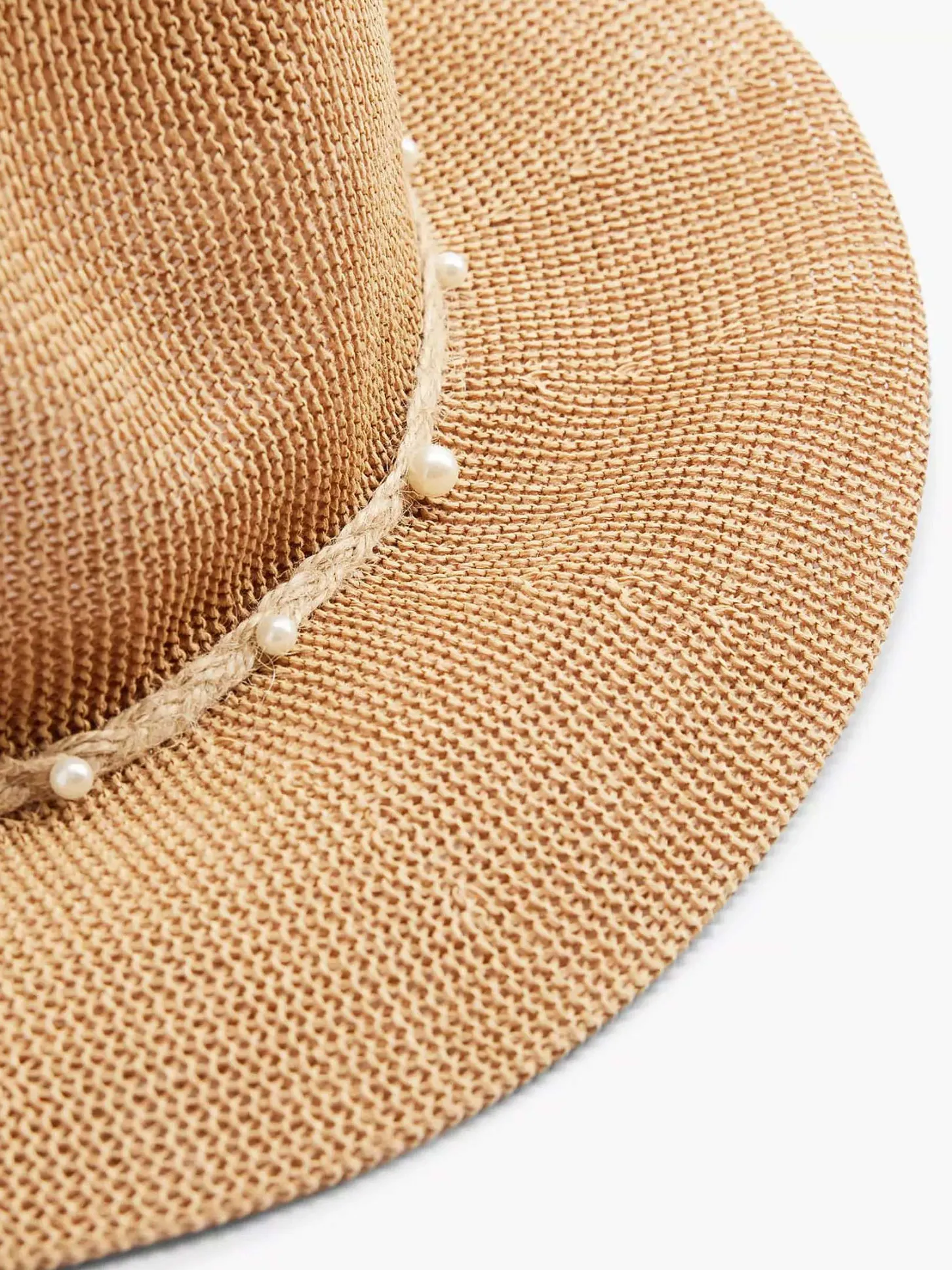 Bruine Rieten Strandhoed Dames Online Exclusive Accessoires