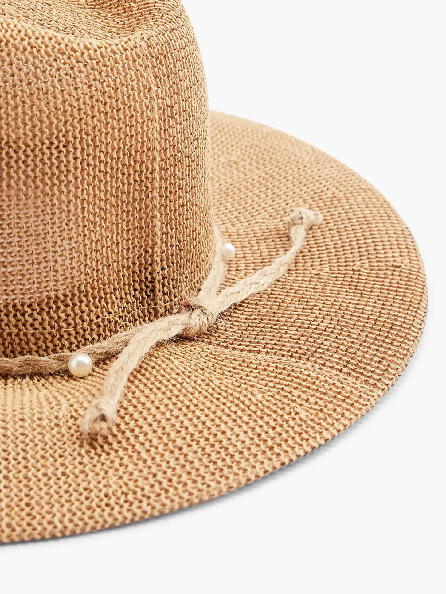 Bruine Rieten Strandhoed Dames Online Exclusive Accessoires