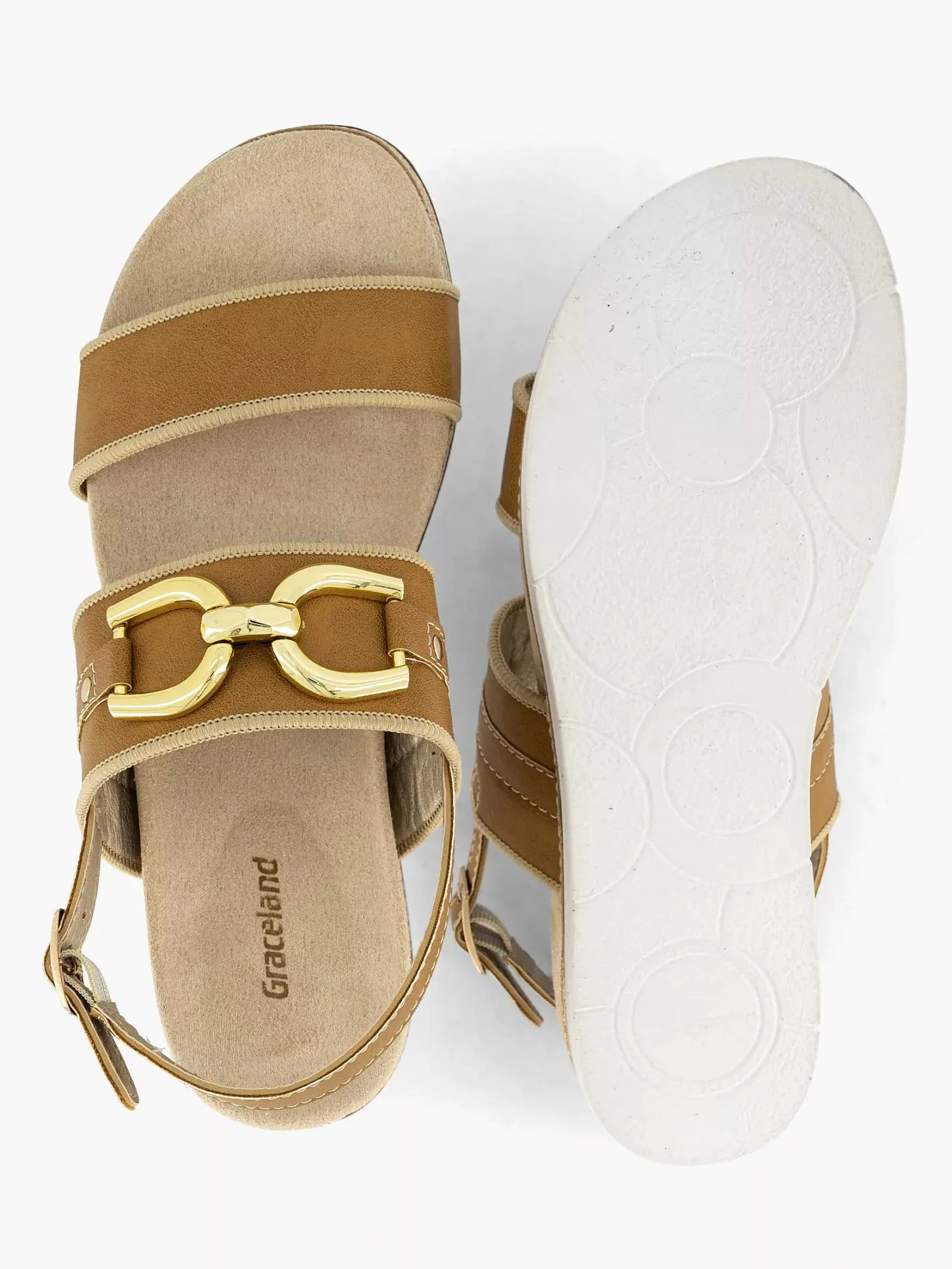 Sale Bruine Sandaale Dames Sandalen