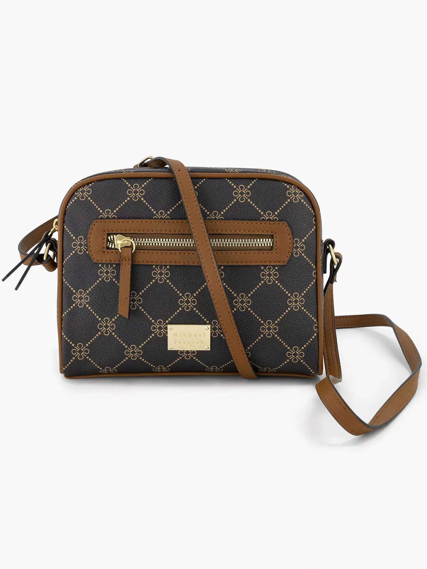 Online Bruine Schoudertas Print Dames Online Exclusive Accessoires