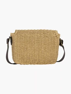 Bruine Schoudertas Riet Dames Online Exclusive Accessoires