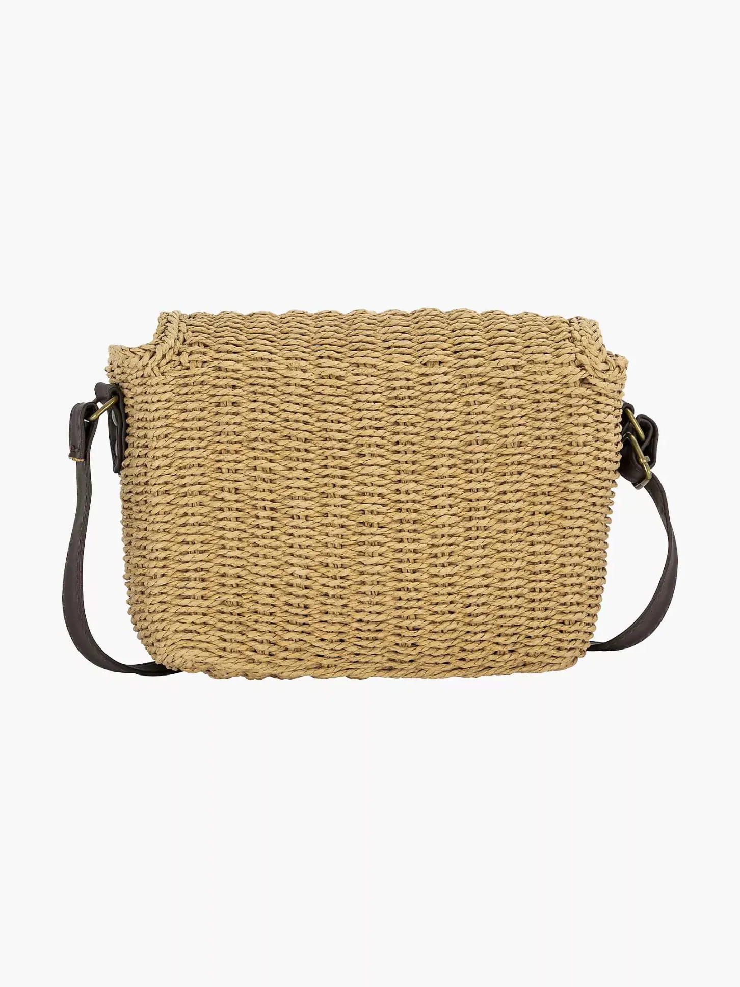 Bruine Schoudertas Riet Dames Online Exclusive Accessoires