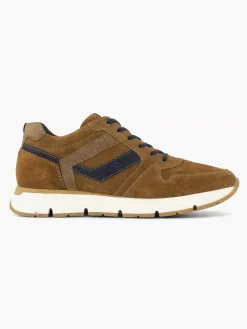 Sale Bruine Suede Sneaker Heren Sneakers