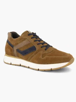 Sale Bruine Suede Sneaker Heren Sneakers