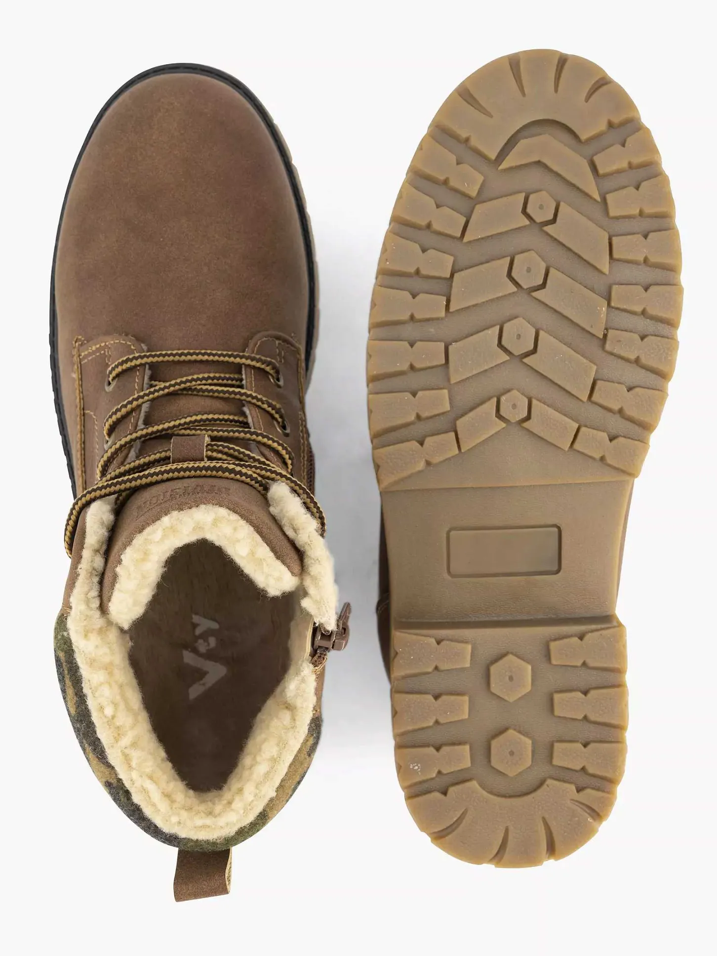 New Bruine Veterboot Gevoerd Kinderen Jongensschoenen