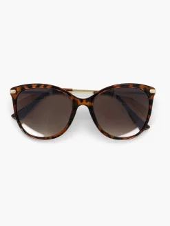 Best Bruine Zonnebril Met Panterprint Dames Online Exclusive Accessoires
