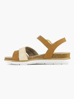 New Camel Sandaal Gespsluiting Dames Sandalen
