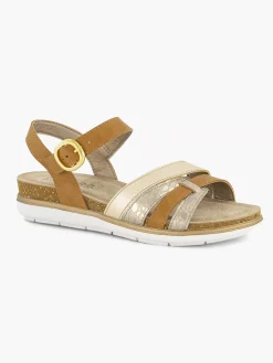 New Camel Sandaal Gespsluiting Dames Sandalen
