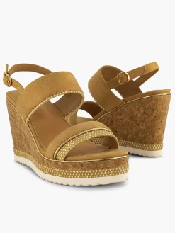 Sale Camel Sandalette Dames Sandalen