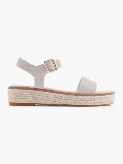 Clearance Champagne Platform Sandaal Dames Sandalen