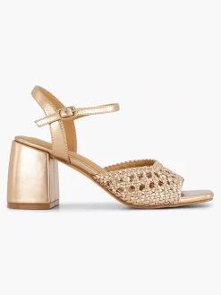 Champagne Sandalette Dames Sandalen