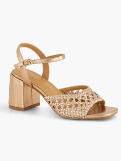 Champagne Sandalette Dames Sandalen