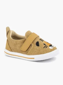 Best Cognac Canvas Instapper Kinderen Jongensschoenen