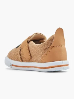 Clearance Cognac Canvas Instapper Beer Kinderen Jongensschoenen