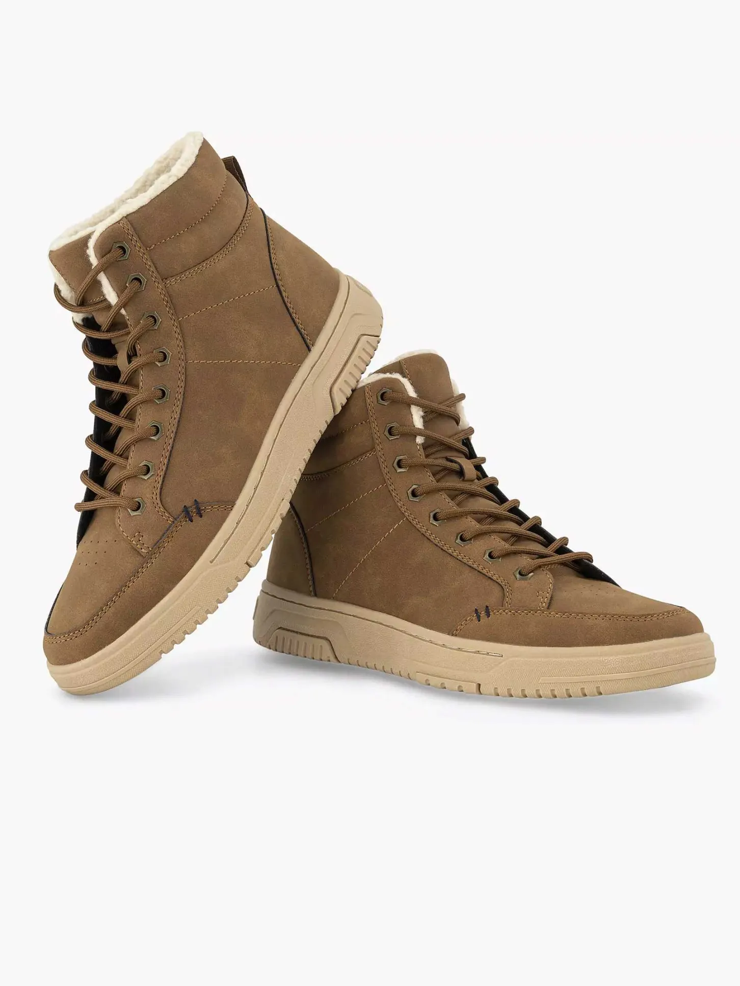 Sale Cognac Hoge Sneaker Heren Sneakers
