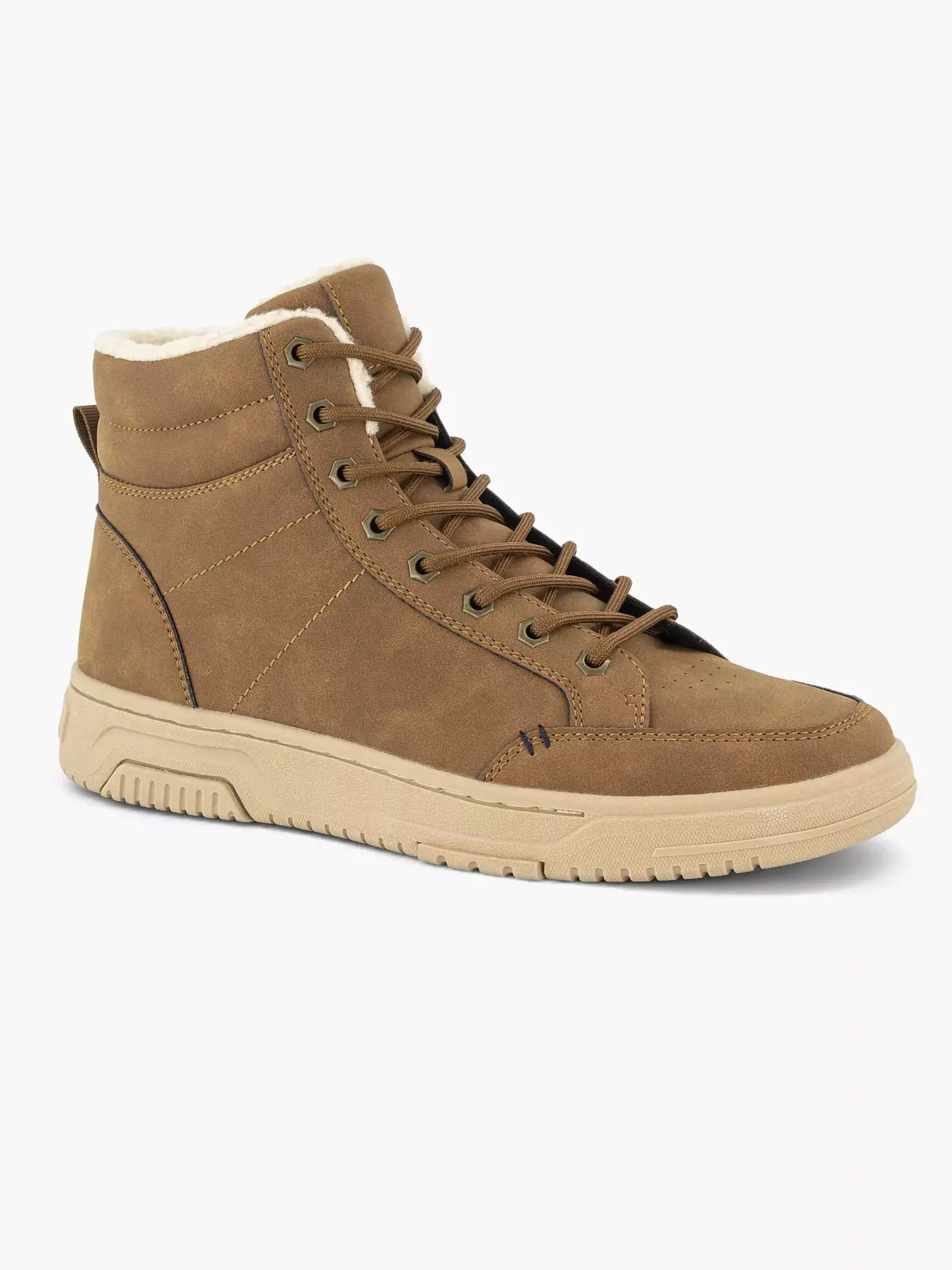 Sale Cognac Hoge Sneaker Heren Sneakers
