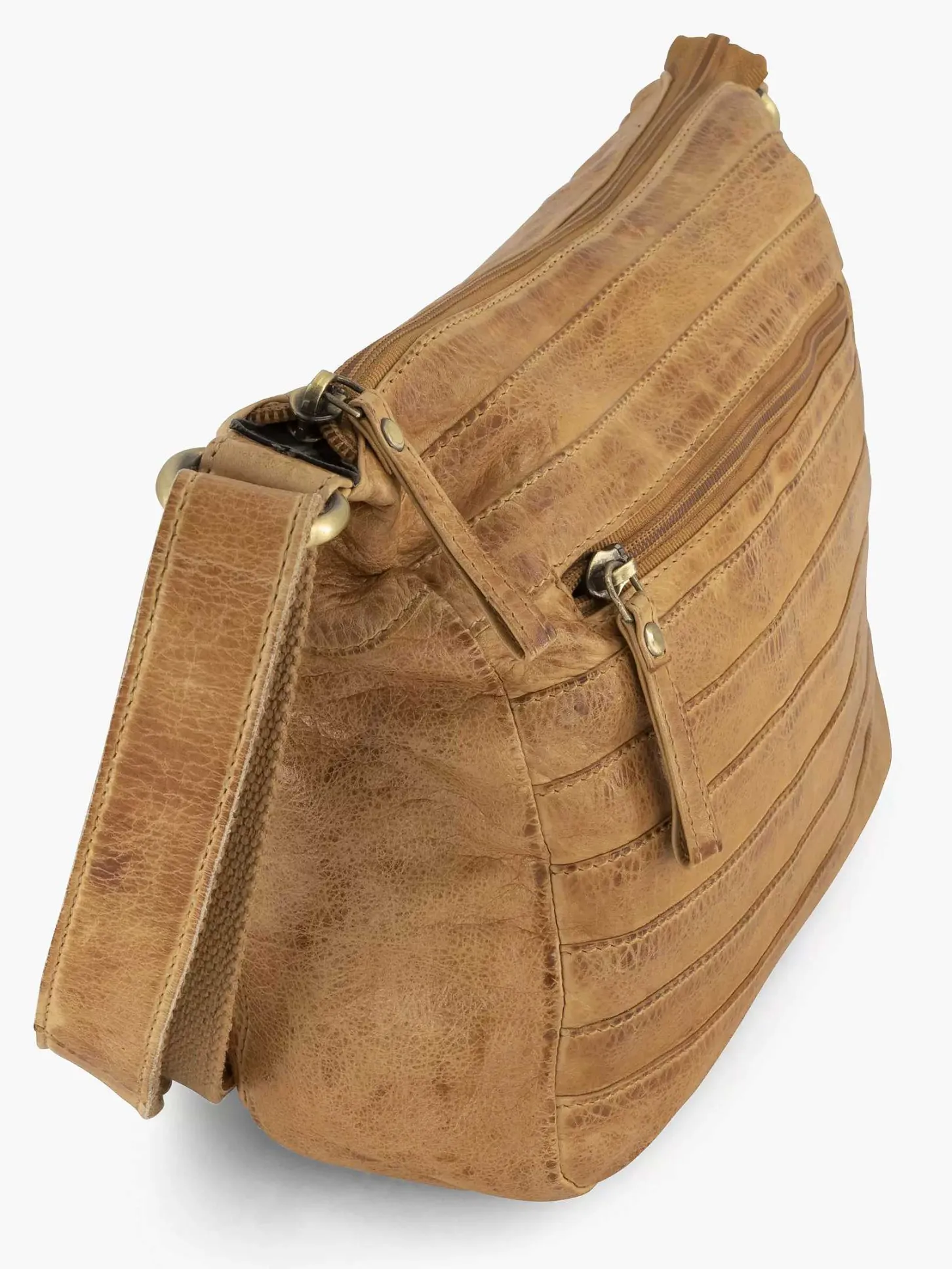 Online Cognac Leren Schoudertas Dames Online Exclusive Accessoires