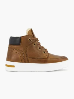 Sale Cognac Leren Sneaker Kinderen Babyschoenen