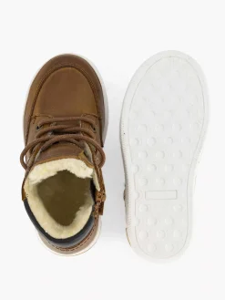 Sale Cognac Leren Sneaker Kinderen Babyschoenen