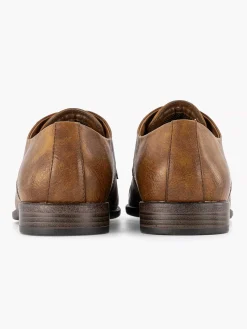 Cognac Veterschoen Heren Geklede Schoenen