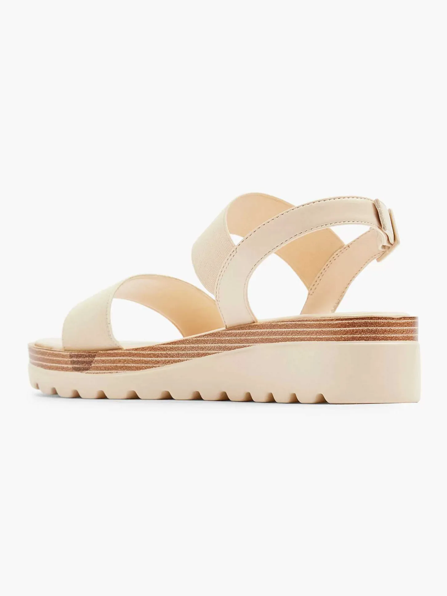 Sale Creme Platform Sandaal Dames Sandalen